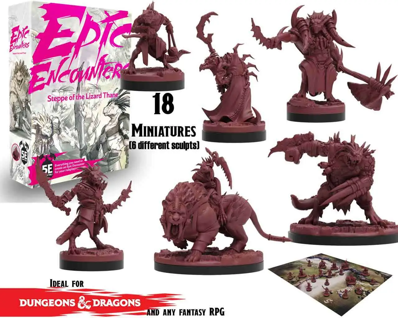Epic Encounters: Steppe of the Lizard Thane - Figurine
